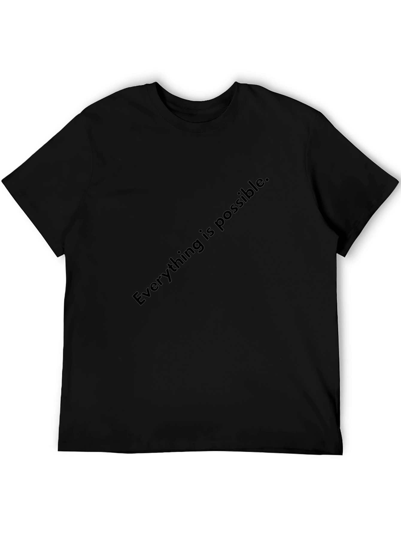 Inspirational Everything is Possible Black T-Shirt