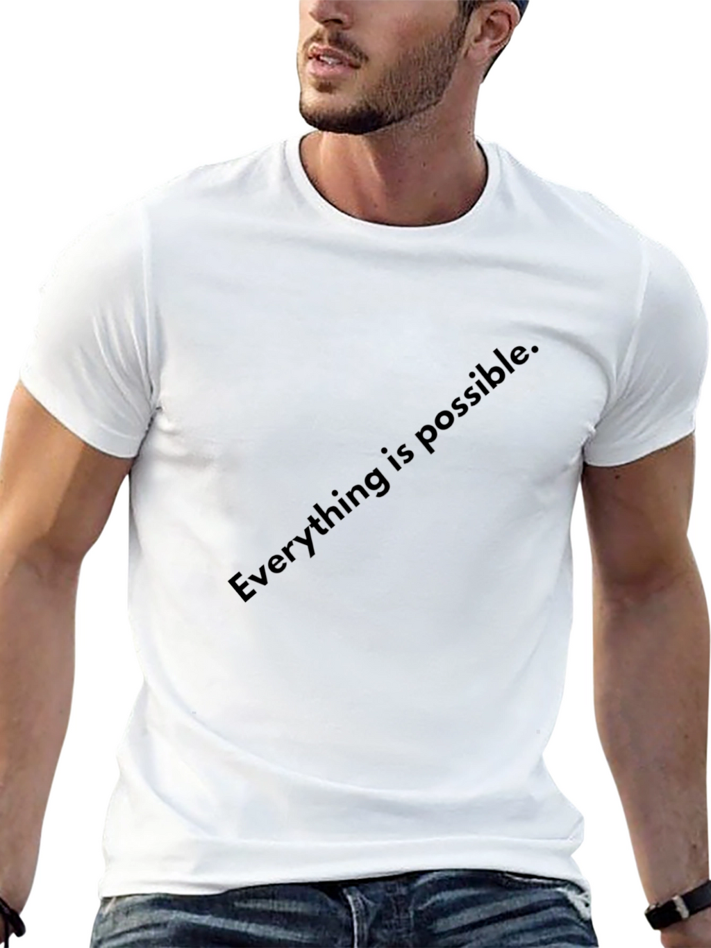 Inspirational Everything is Possible Black T-Shirt