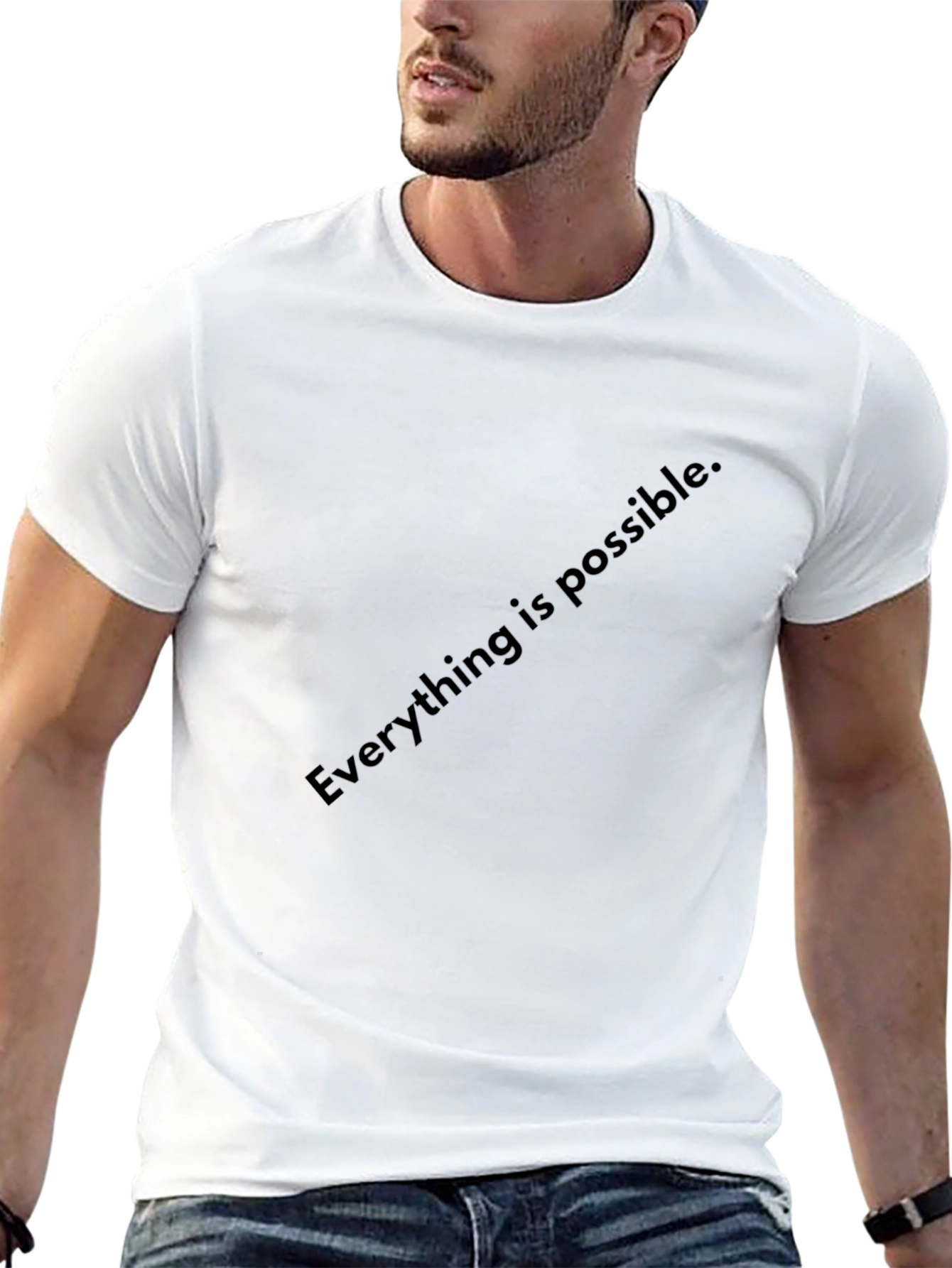 Inspirational Everything is Possible Black T-Shirt