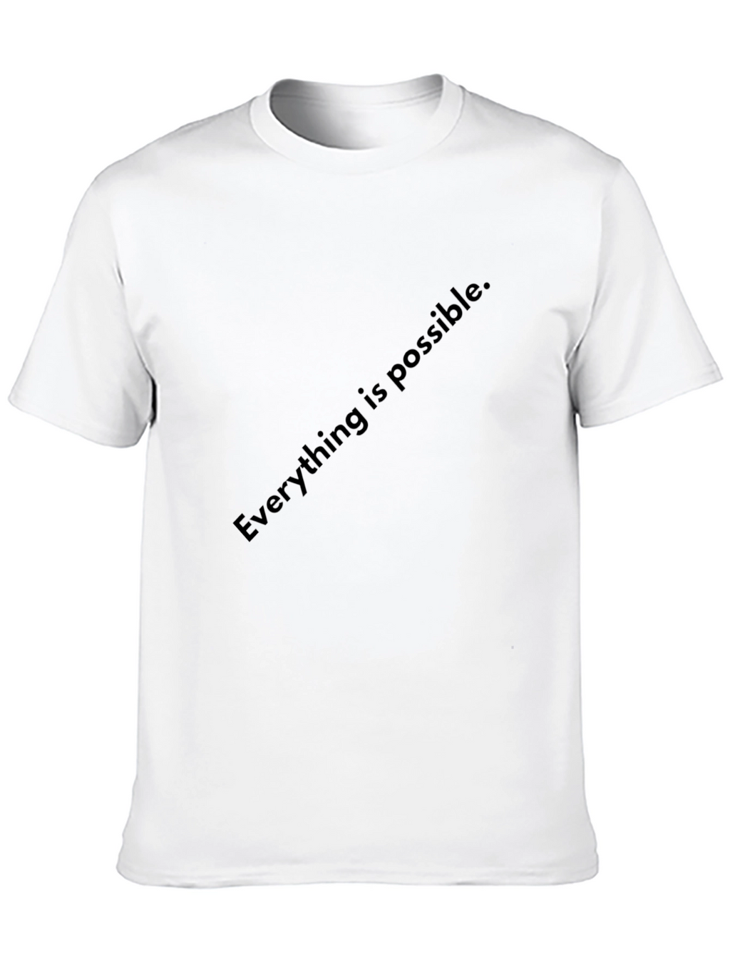 Inspirational Everything is Possible Black T-Shirt