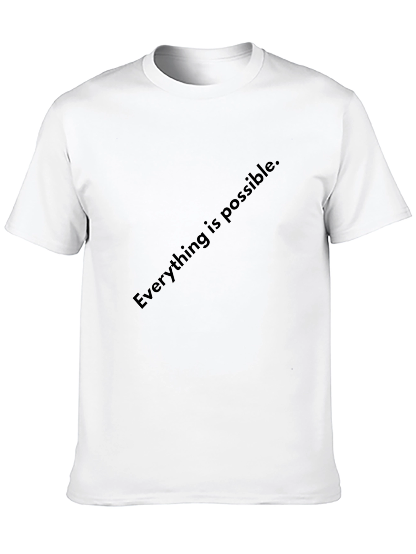 Inspirational Everything is Possible Black T-Shirt