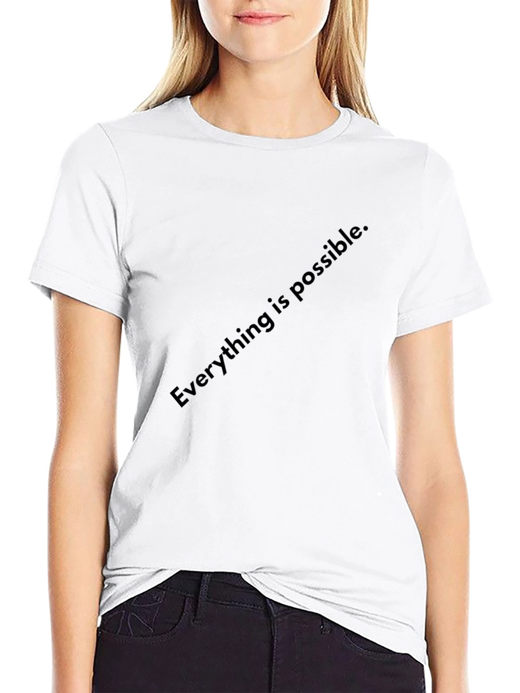 Inspirational Everything is Possible Black T-Shirt