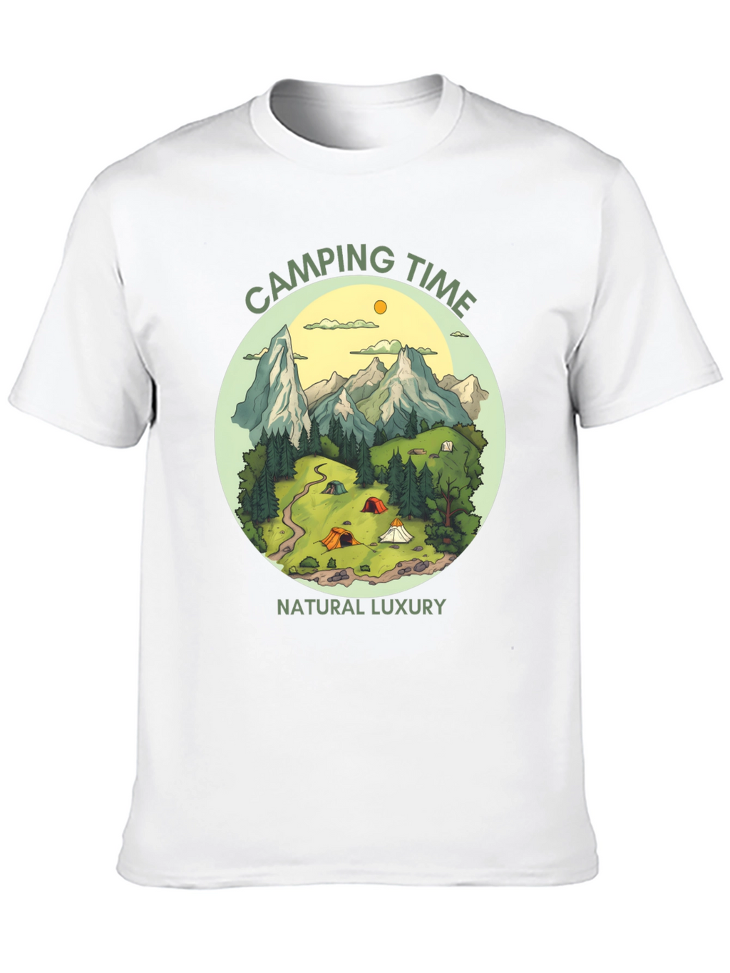 Camping Time Natural Luxury Graphic Tee