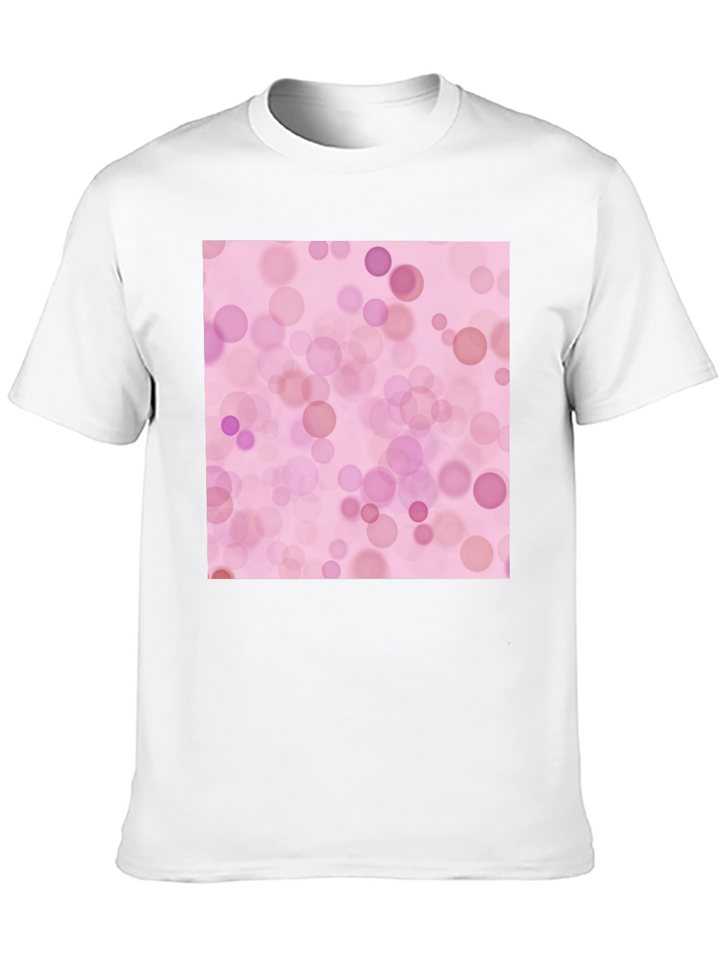 Pink Bokeh Pattern T-Shirt - Soft Style
