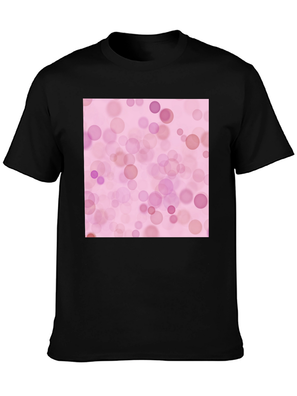 Pink Bokeh Pattern T-Shirt - Soft Style