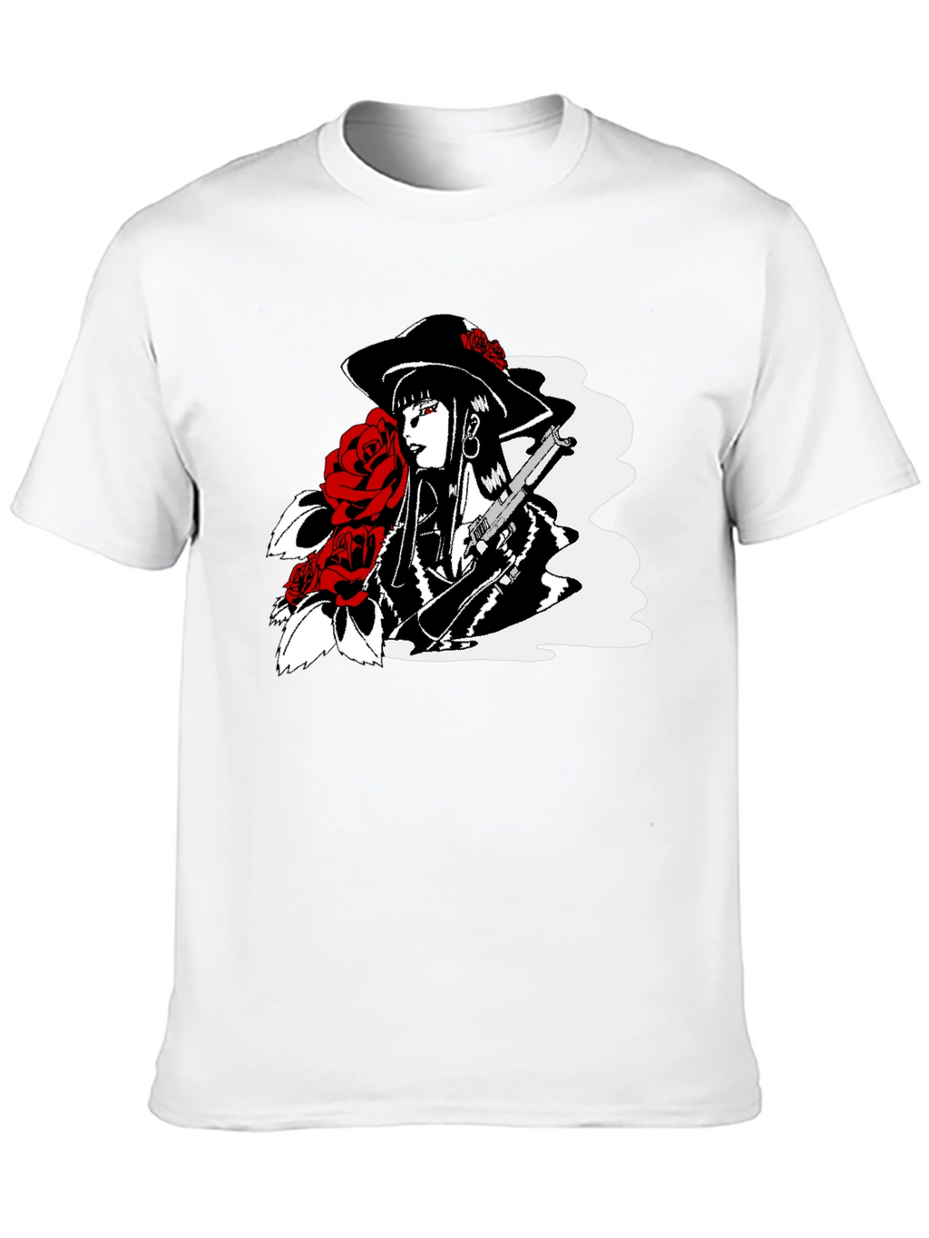 Noir Rose T-Shirt - Edgy Graphic Tee