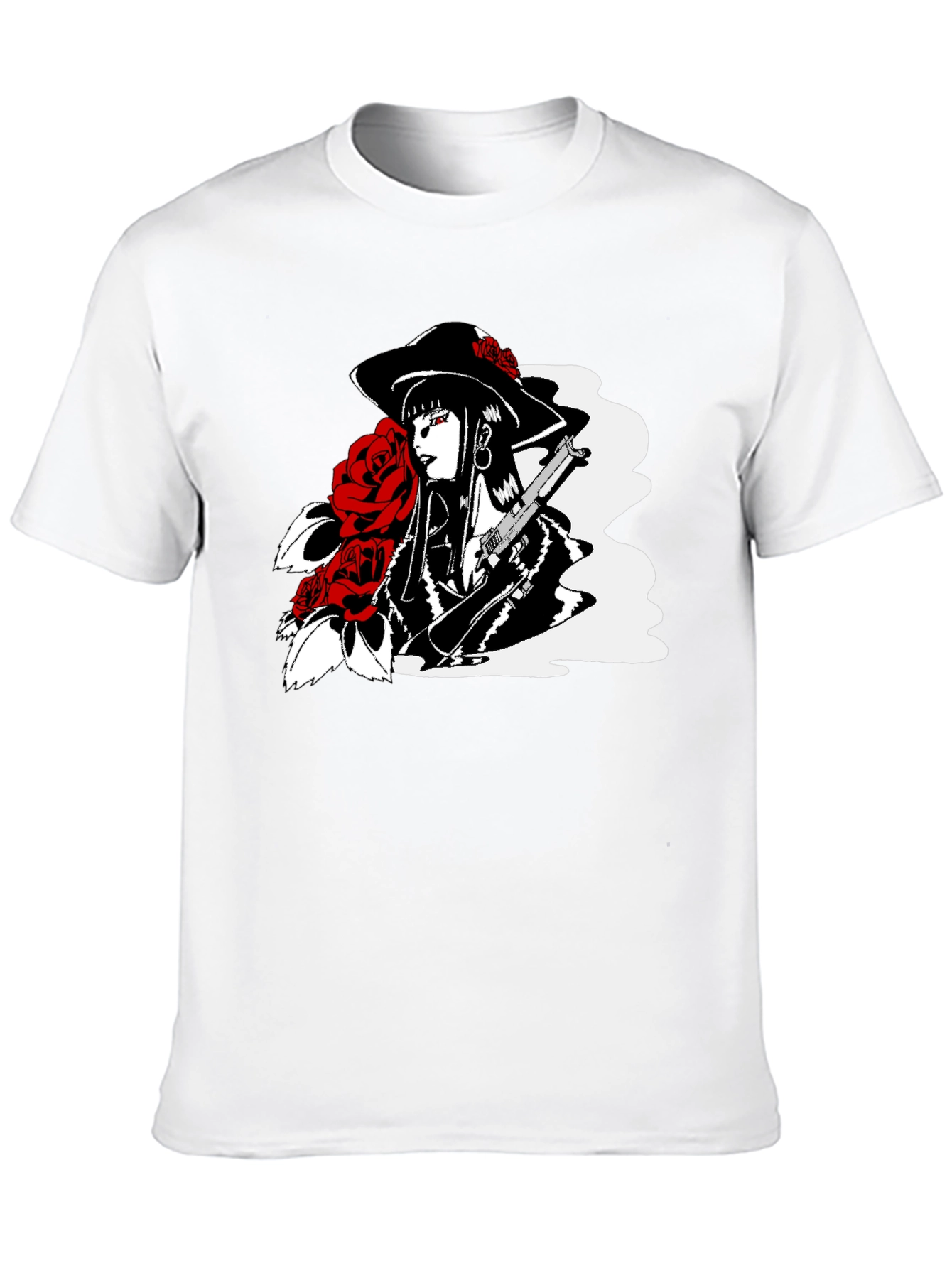 Noir Rose T-Shirt - Edgy Graphic Tee