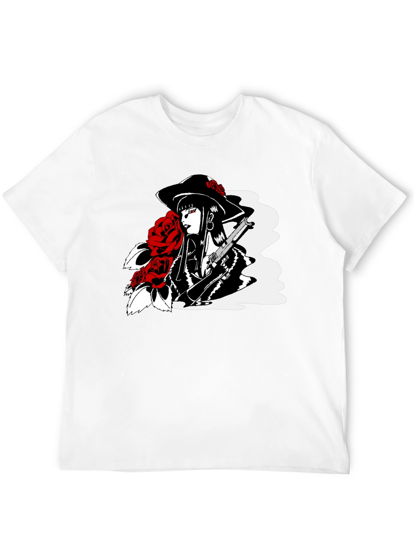 Noir Rose T-Shirt - Edgy Graphic Tee