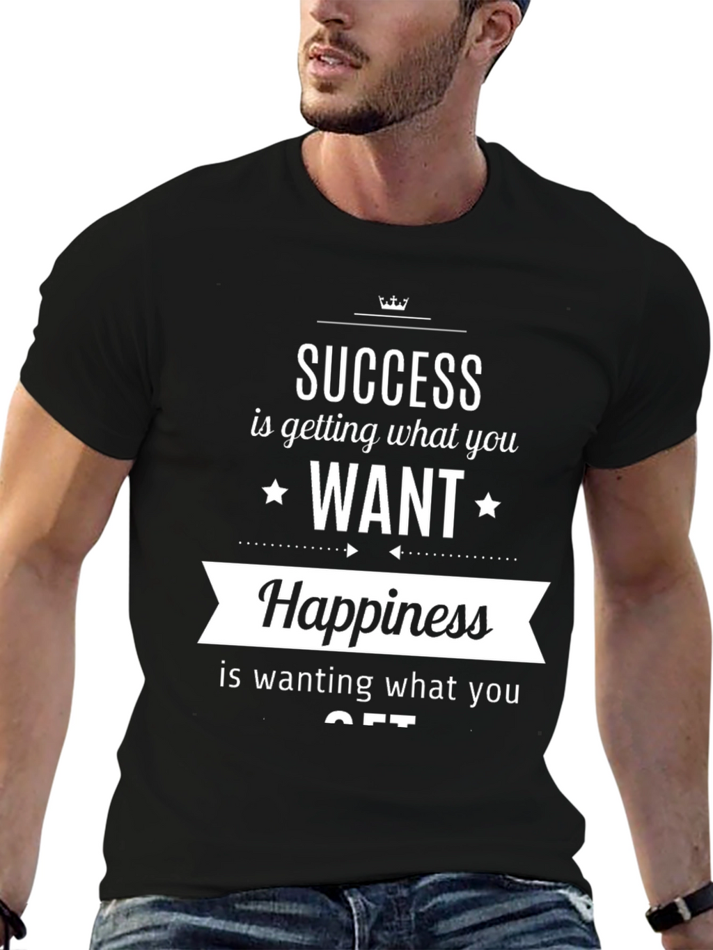 Success & Happiness T-Shirt - Inspirational Quote