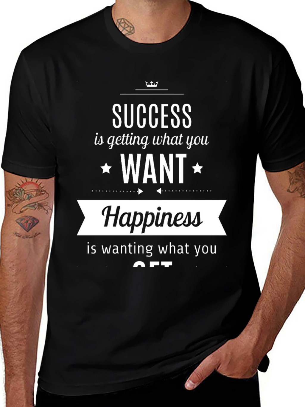 Success & Happiness T-Shirt - Inspirational Quote