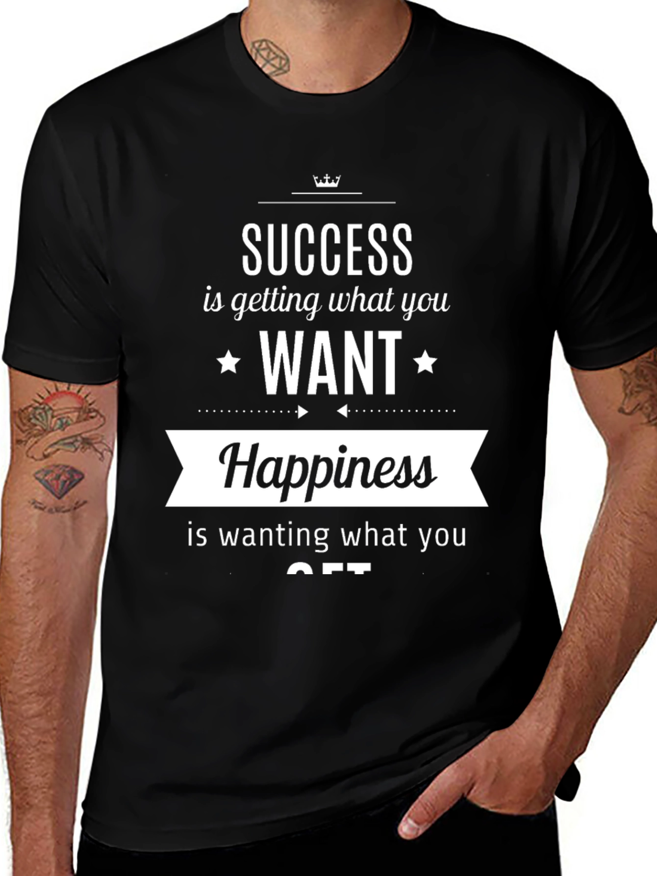 Success & Happiness T-Shirt - Inspirational Quote