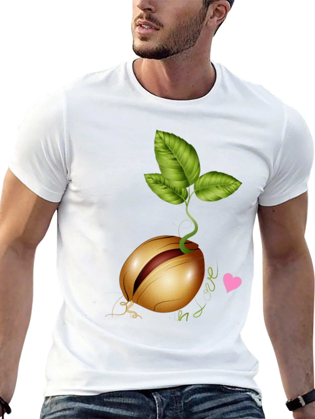 Sprouted Avocado Seed Graphic Tee - Love & Growth