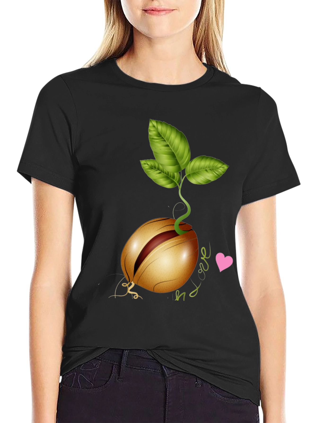 Sprouted Avocado Seed Graphic Tee - Love & Growth