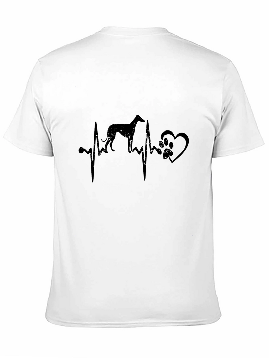 Dog Breed Heartbeat T-Shirt - Black