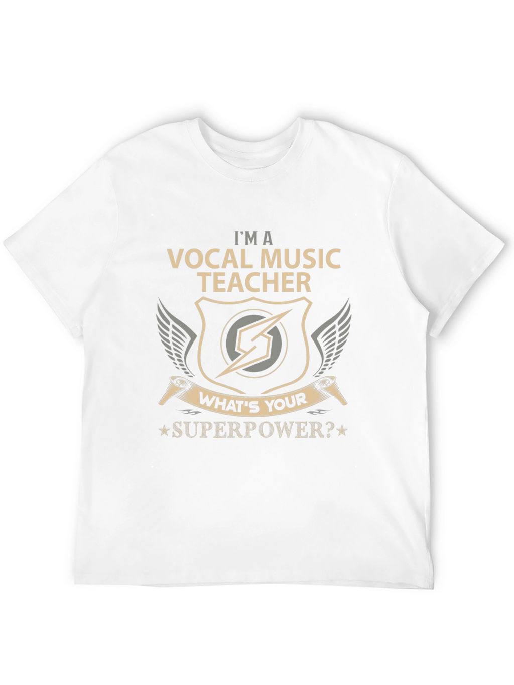 Vocal Music Teacher T-Shirt - Superpower Design
