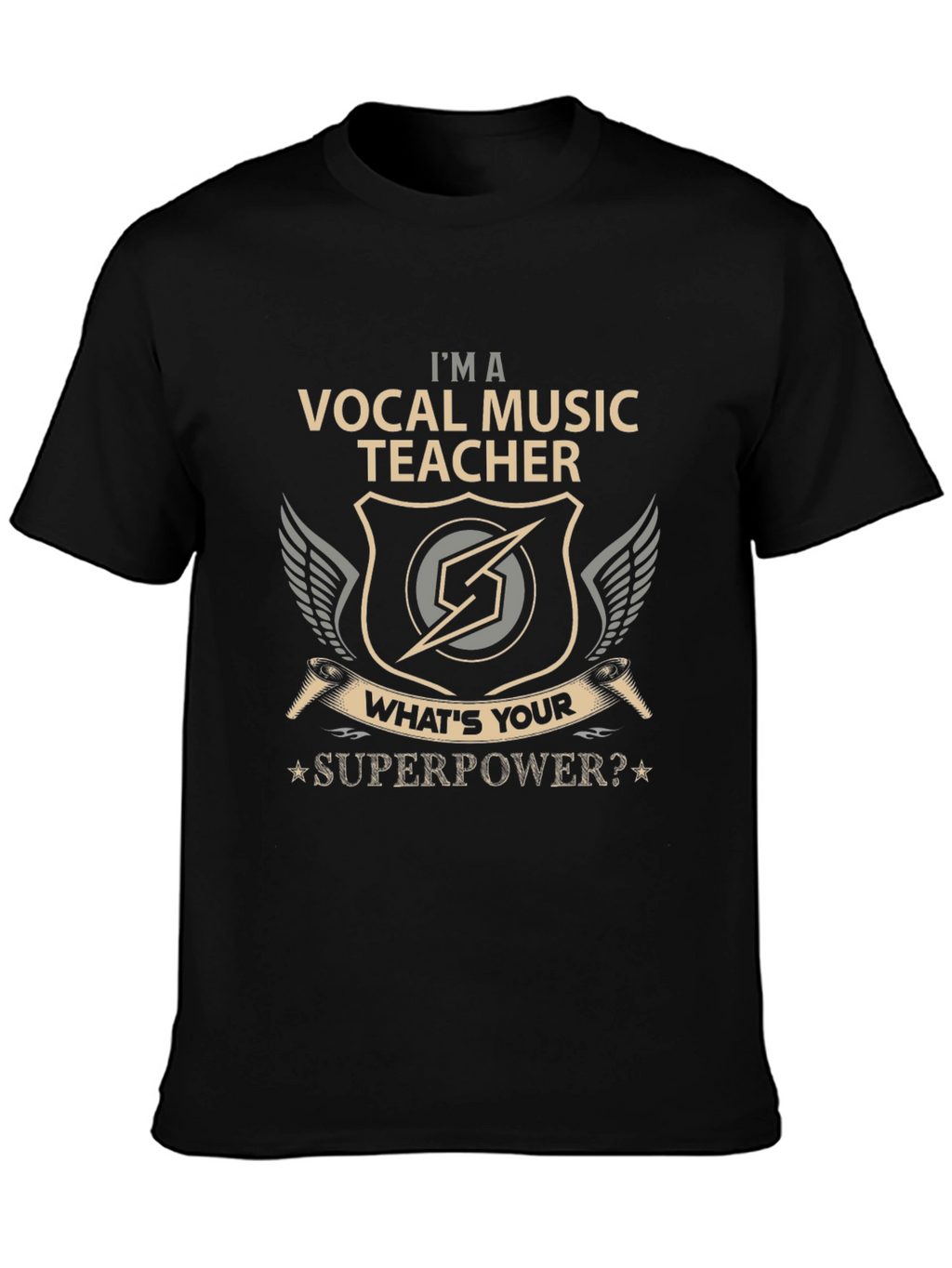 Vocal Music Teacher T-Shirt - Superpower Design