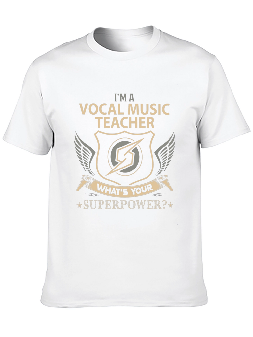 Vocal Music Teacher T-Shirt - Superpower Design