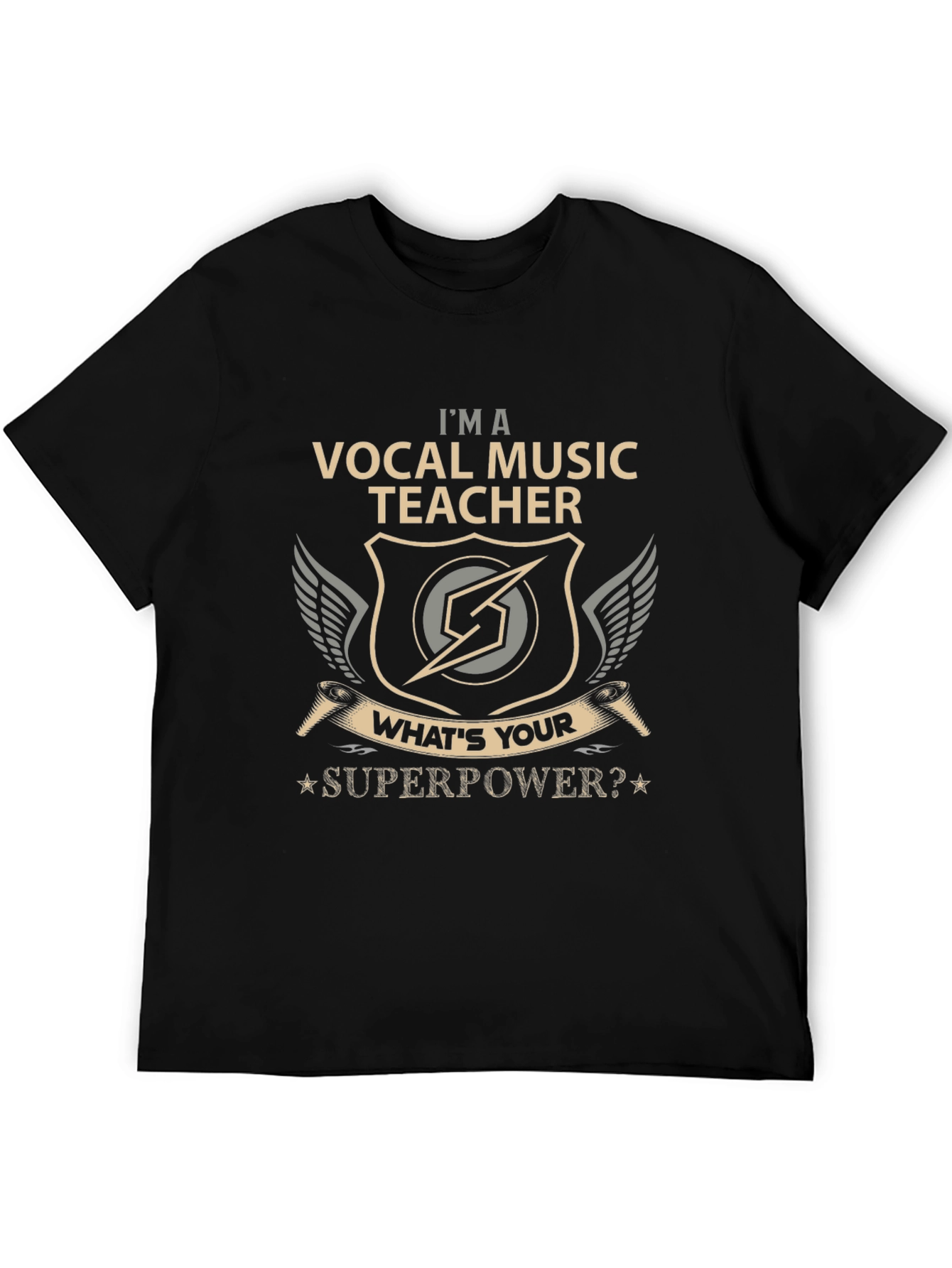 Vocal Music Teacher T-Shirt - Superpower Design