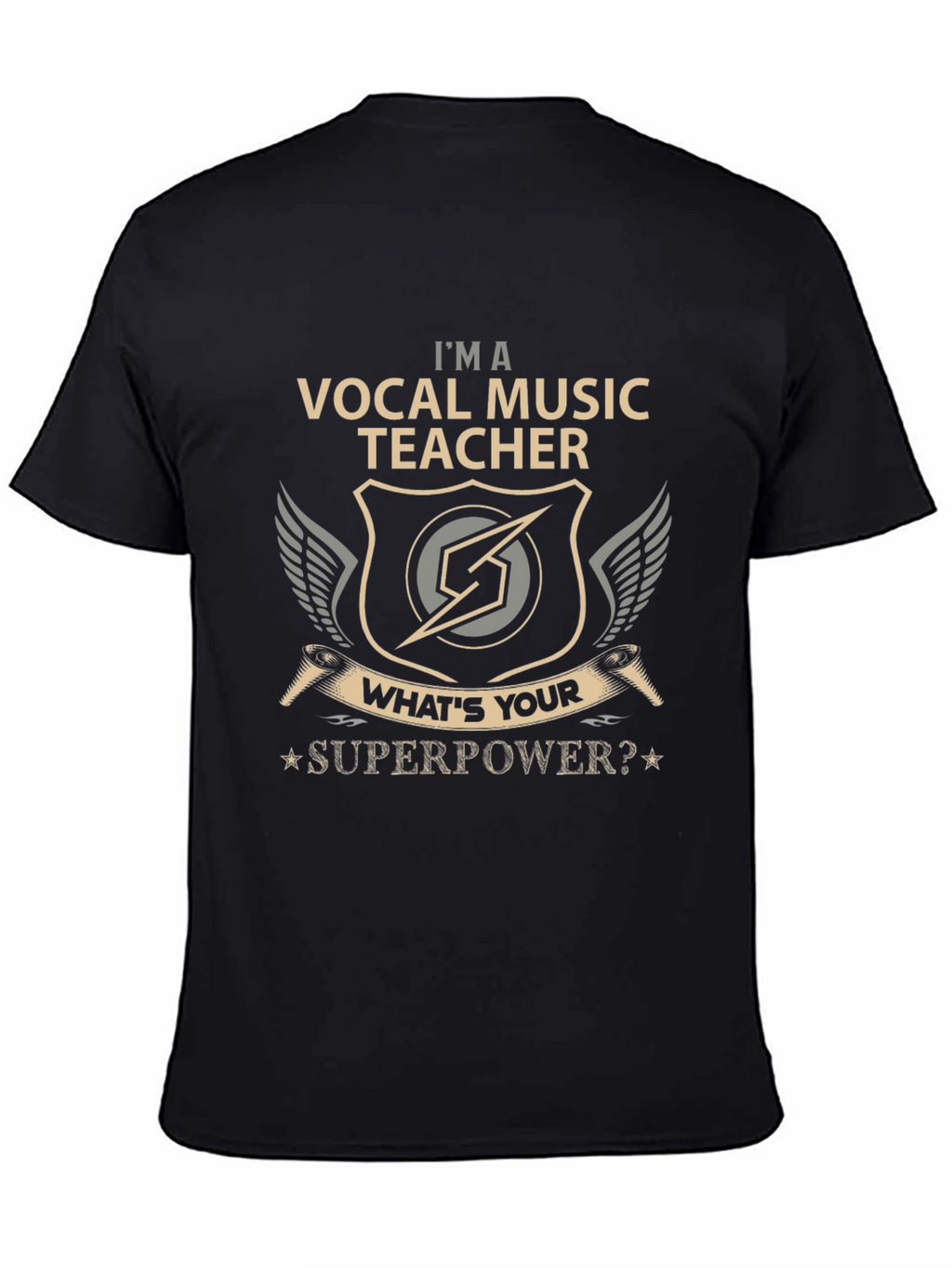Vocal Music Teacher T-Shirt - Superpower Design