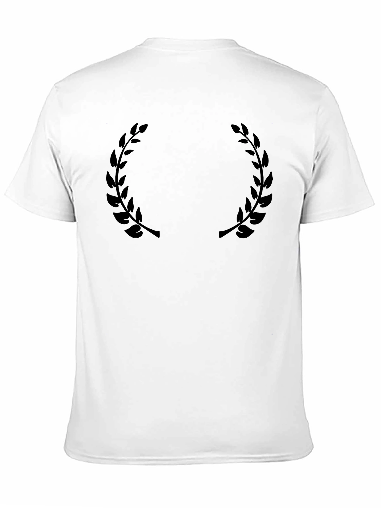 Black Laurel Wreath Graphic T-Shirt
