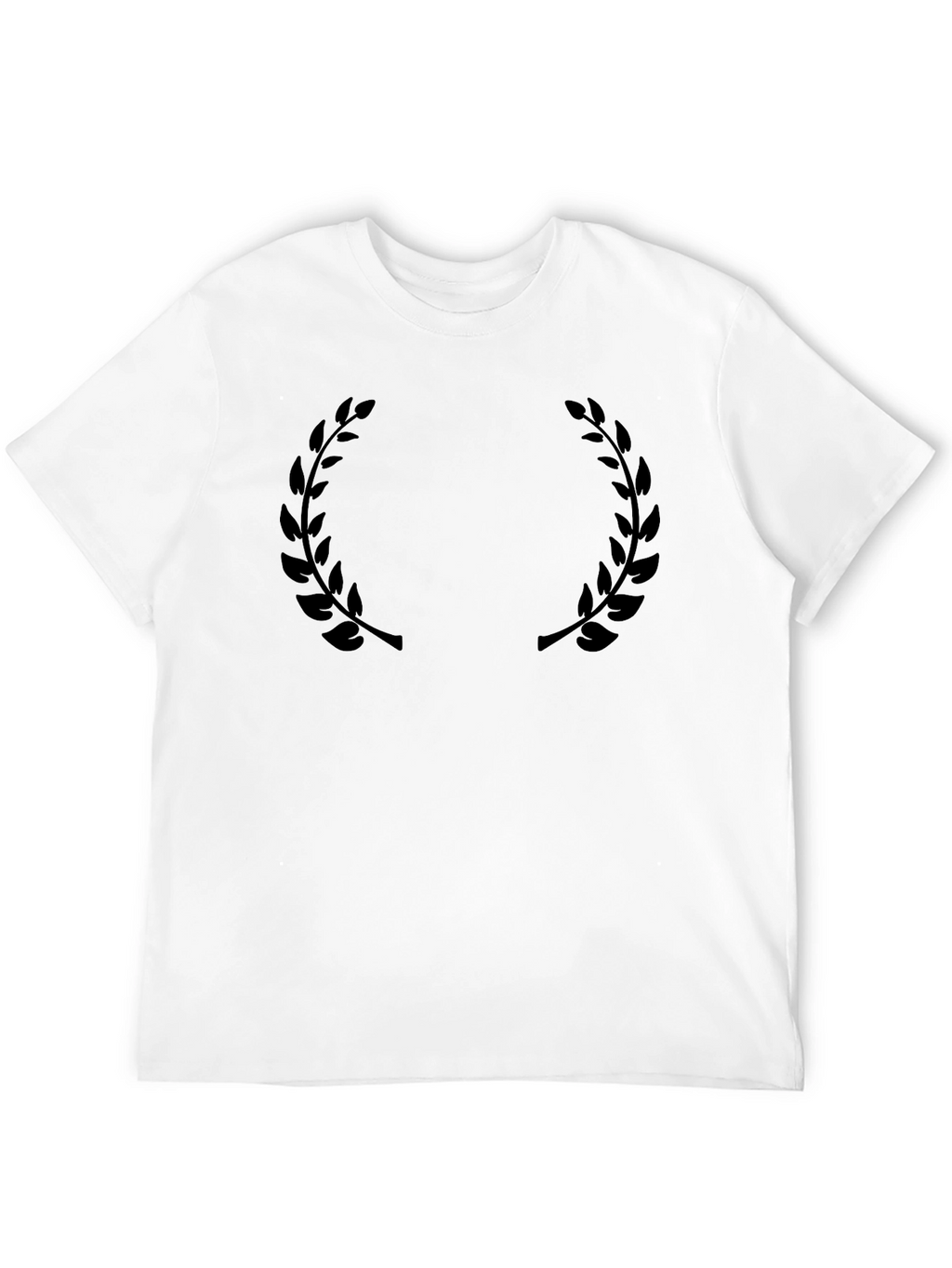 Black Laurel Wreath Graphic T-Shirt