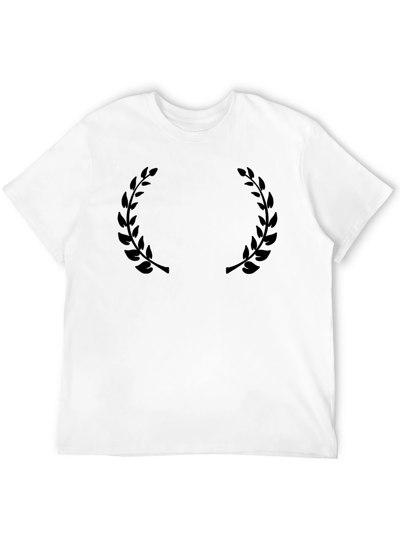 Black Laurel Wreath Graphic T-Shirt