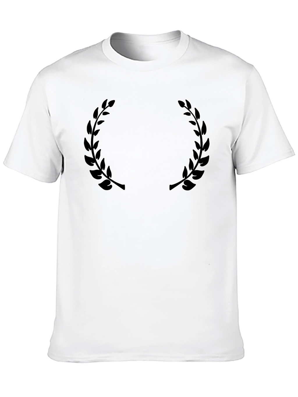 Black Laurel Wreath Graphic T-Shirt