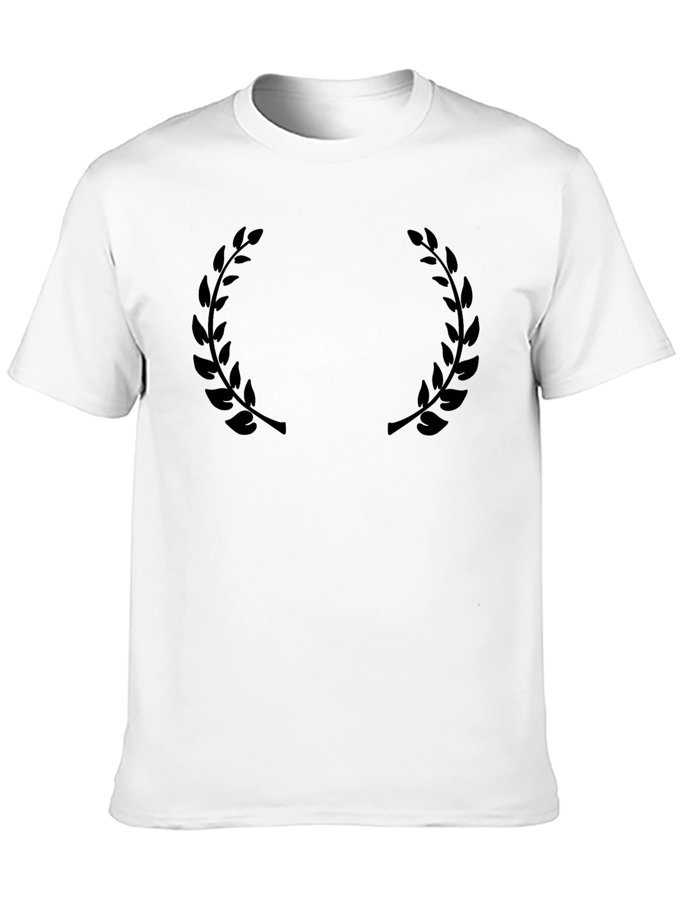 Black Laurel Wreath Graphic T-Shirt