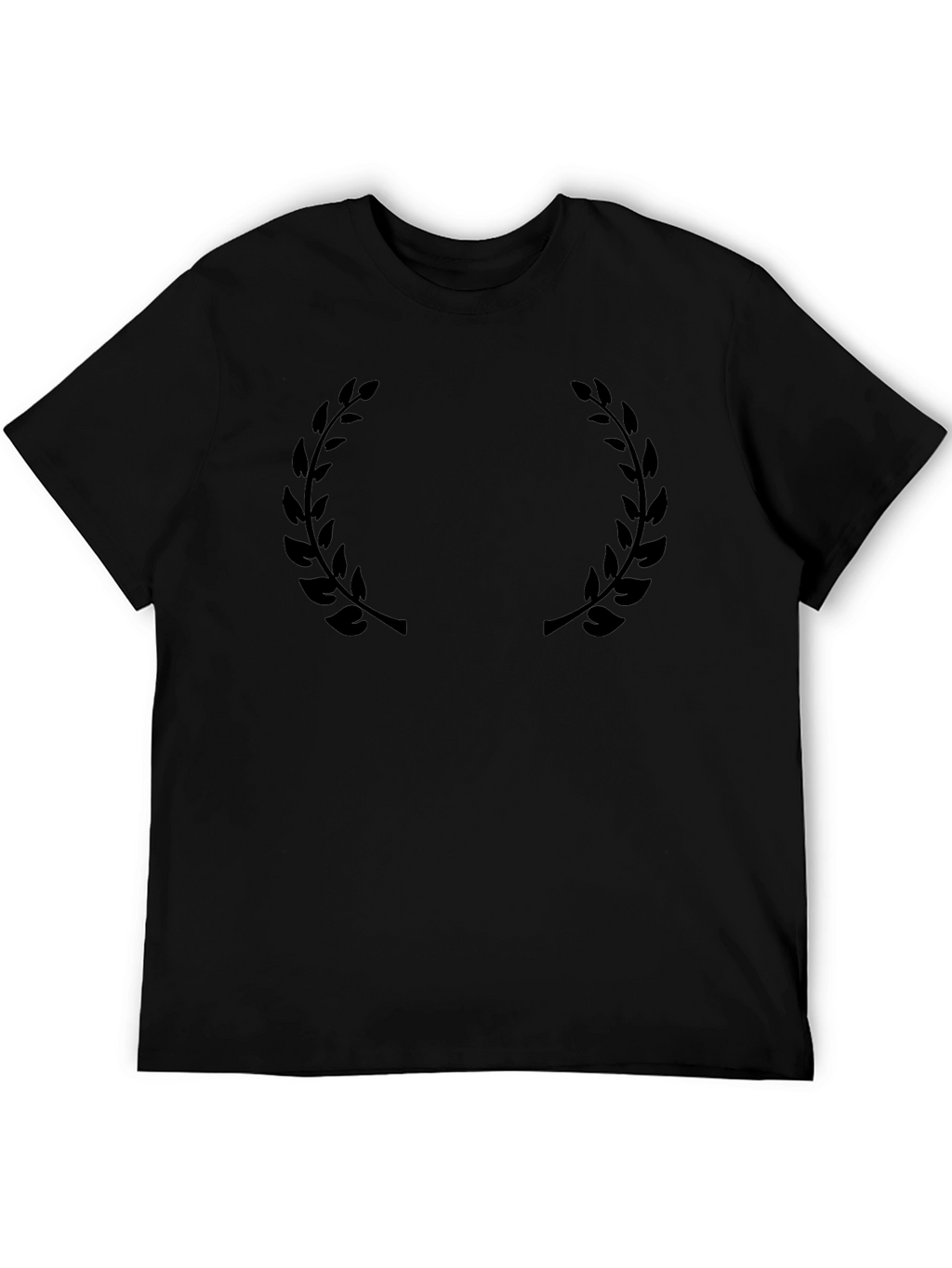 Black Laurel Wreath Graphic T-Shirt