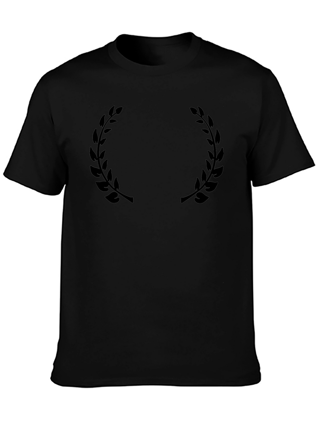 Black Laurel Wreath Graphic T-Shirt