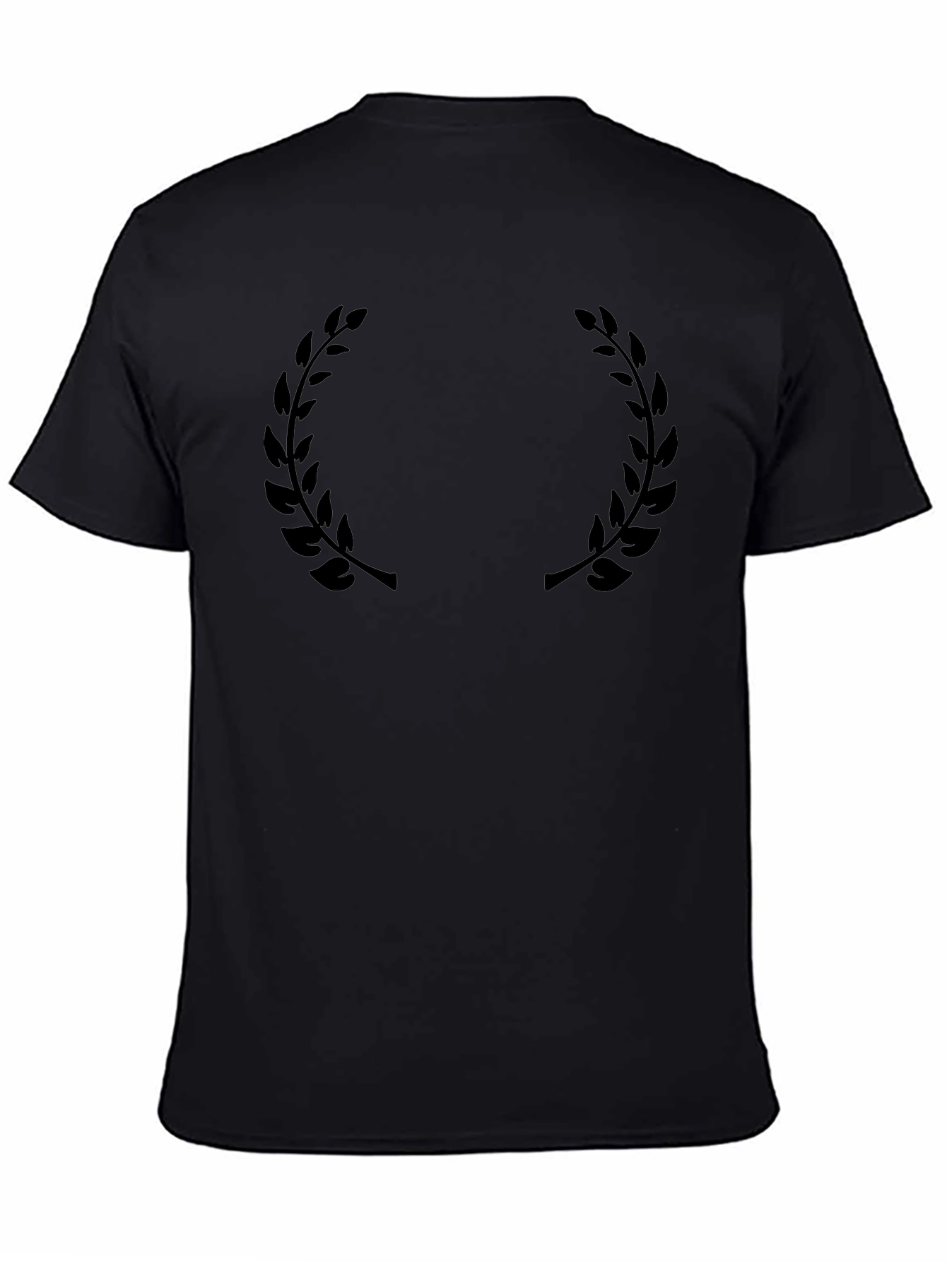 Black Laurel Wreath Graphic T-Shirt