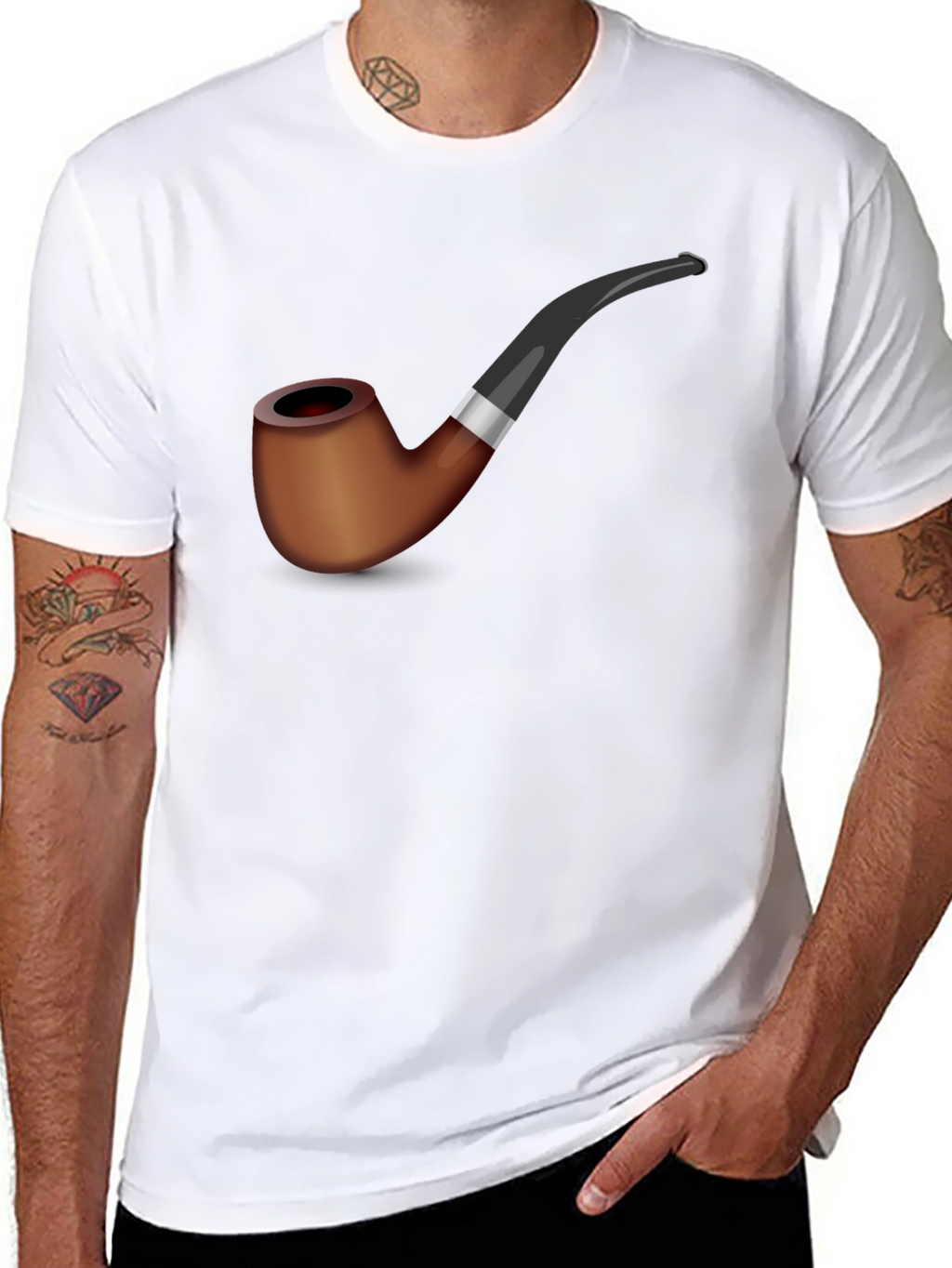 Pipe Graphic Tee - Stylish Smokers Shirt