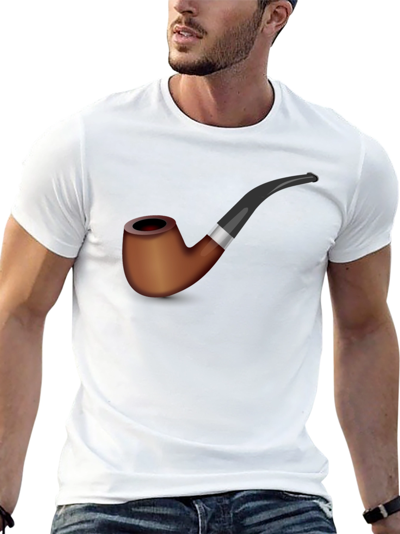 Pipe Graphic Tee - Stylish Smokers Shirt