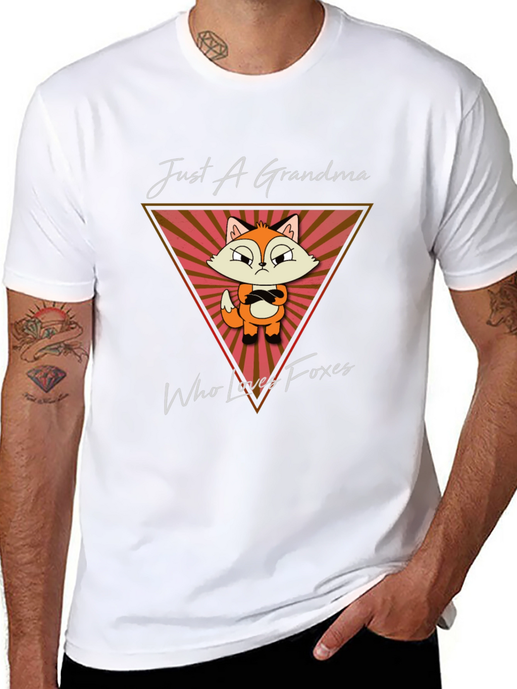 Just A Grandma Who Loves Foxes T-Shirt