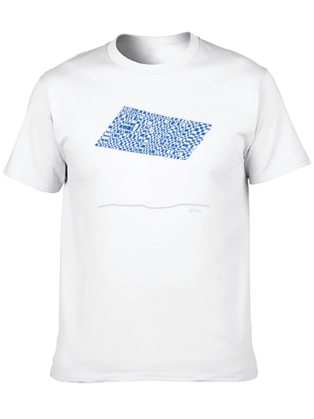 Abstract Geometric Graphic Black T-Shirt