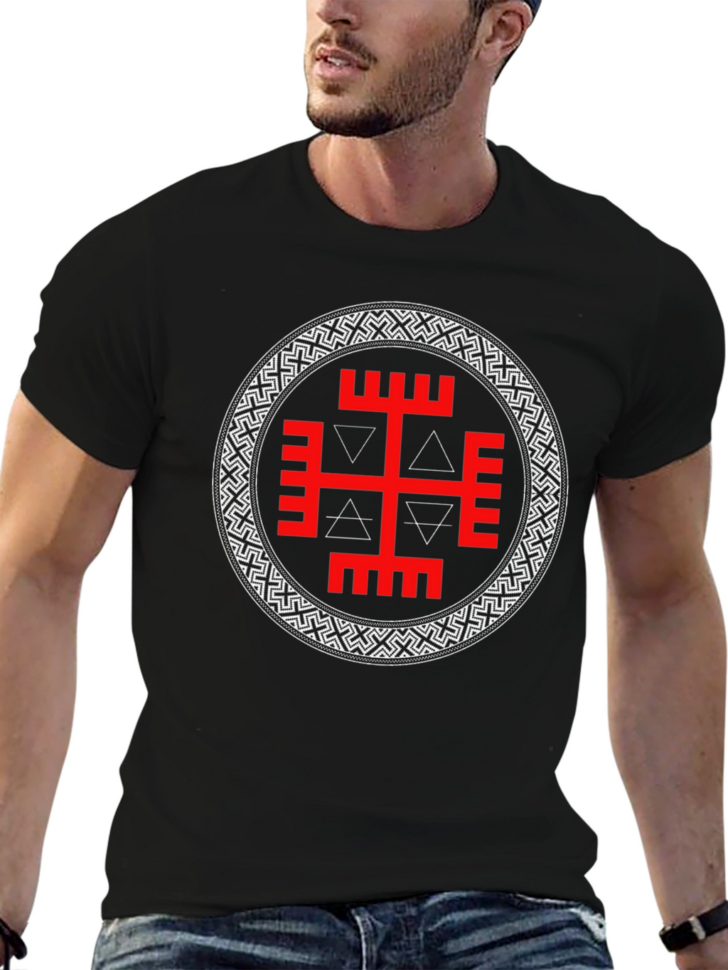 Slavic Symbol T-Shirt - Black
