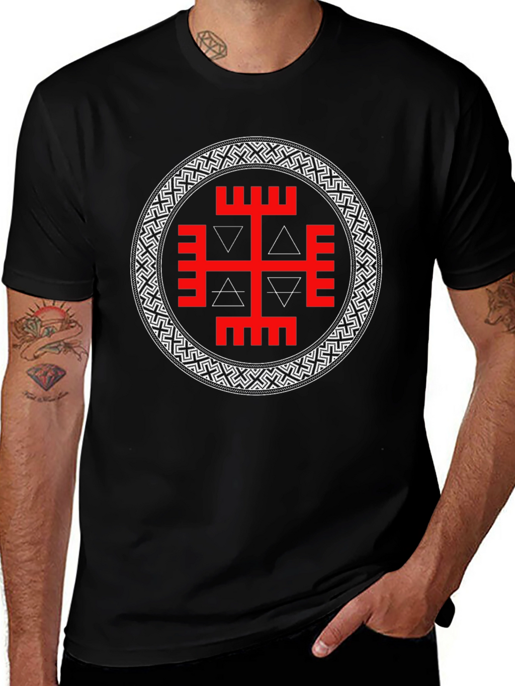 Slavic Symbol T-Shirt - Black