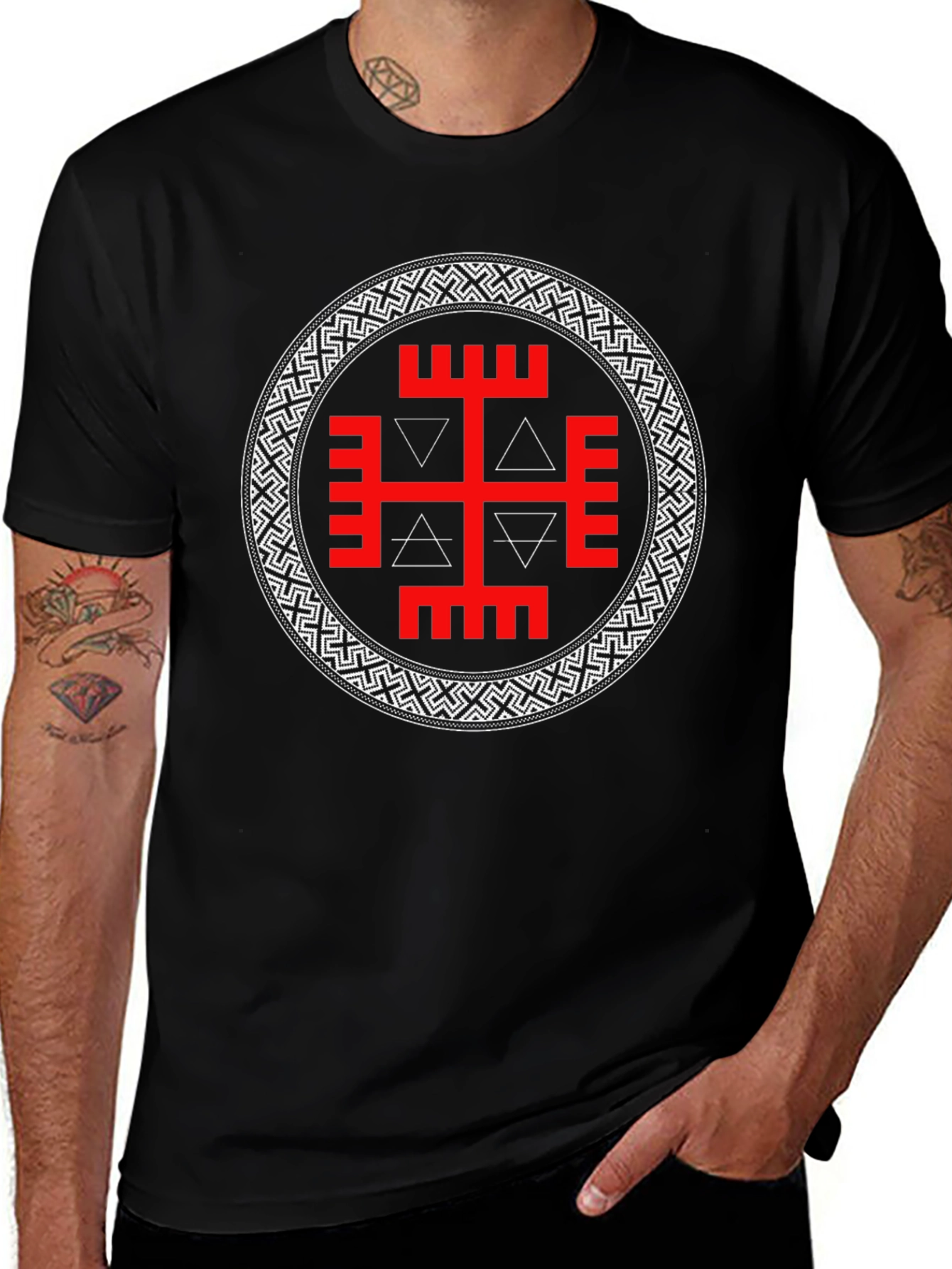 Slavic Symbol T-Shirt - Black