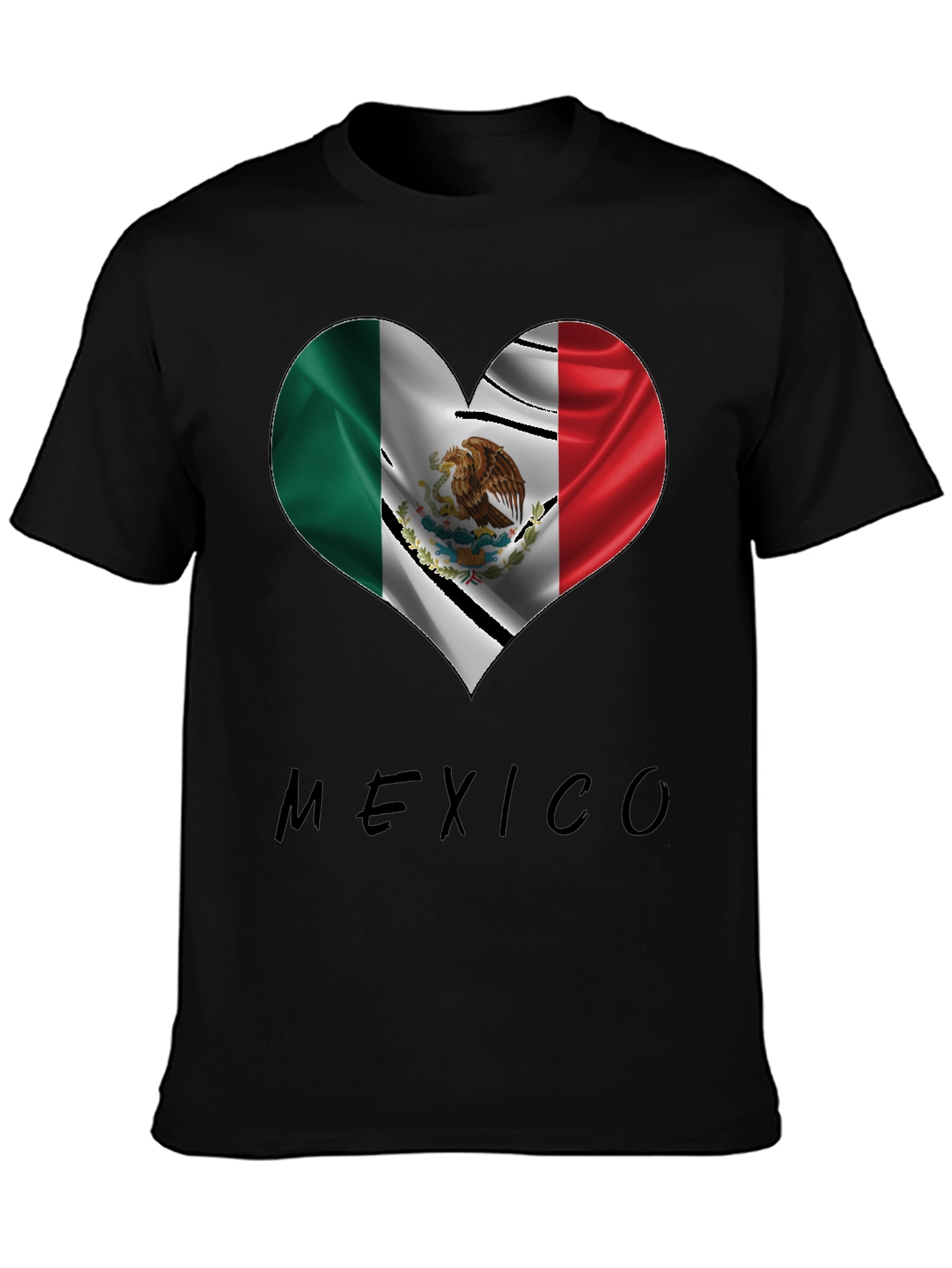 Mexico Heart Flag T-Shirt - Show Your Pride!