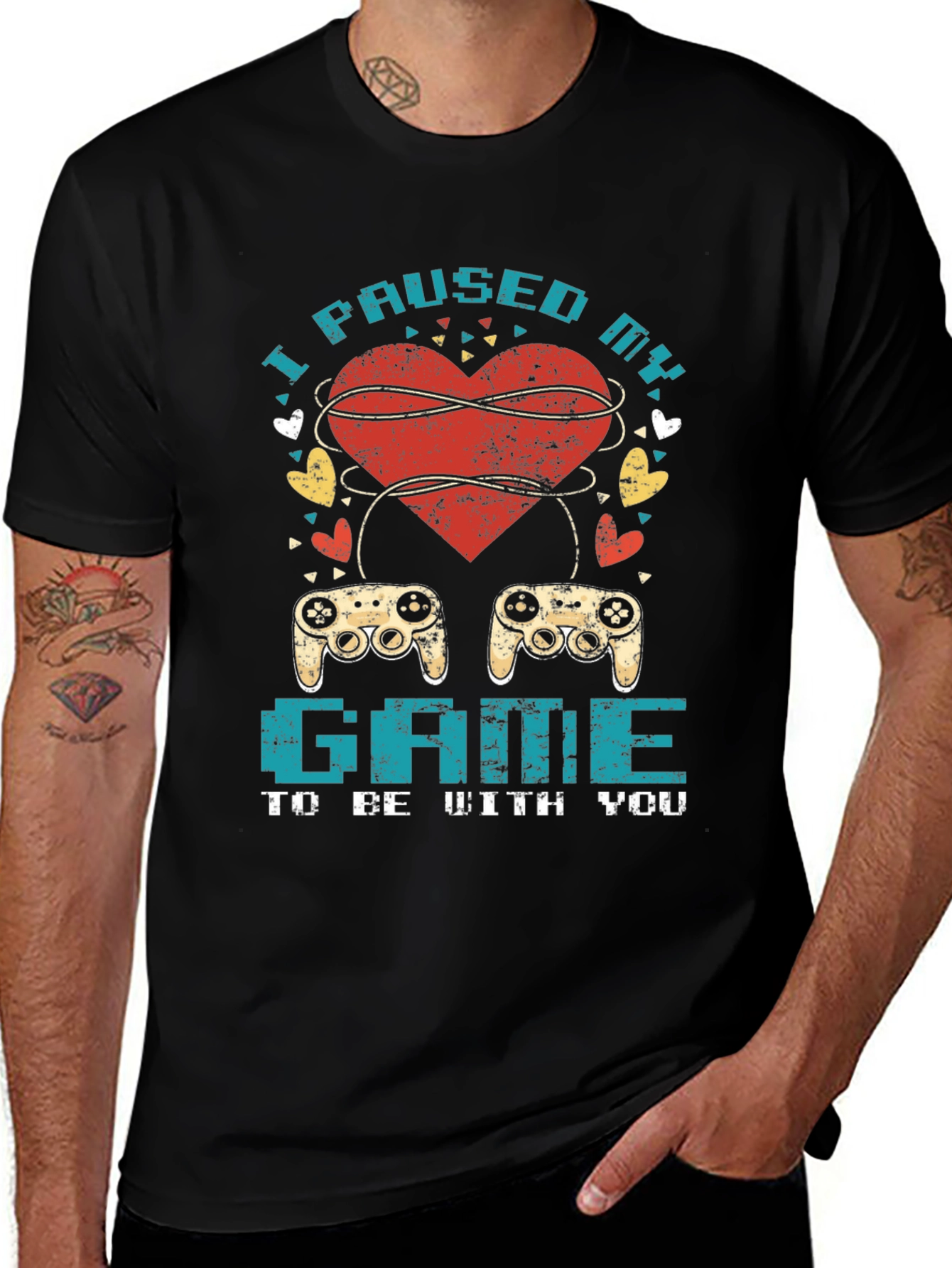 I Paused My Game T-Shirt - Gamer Love