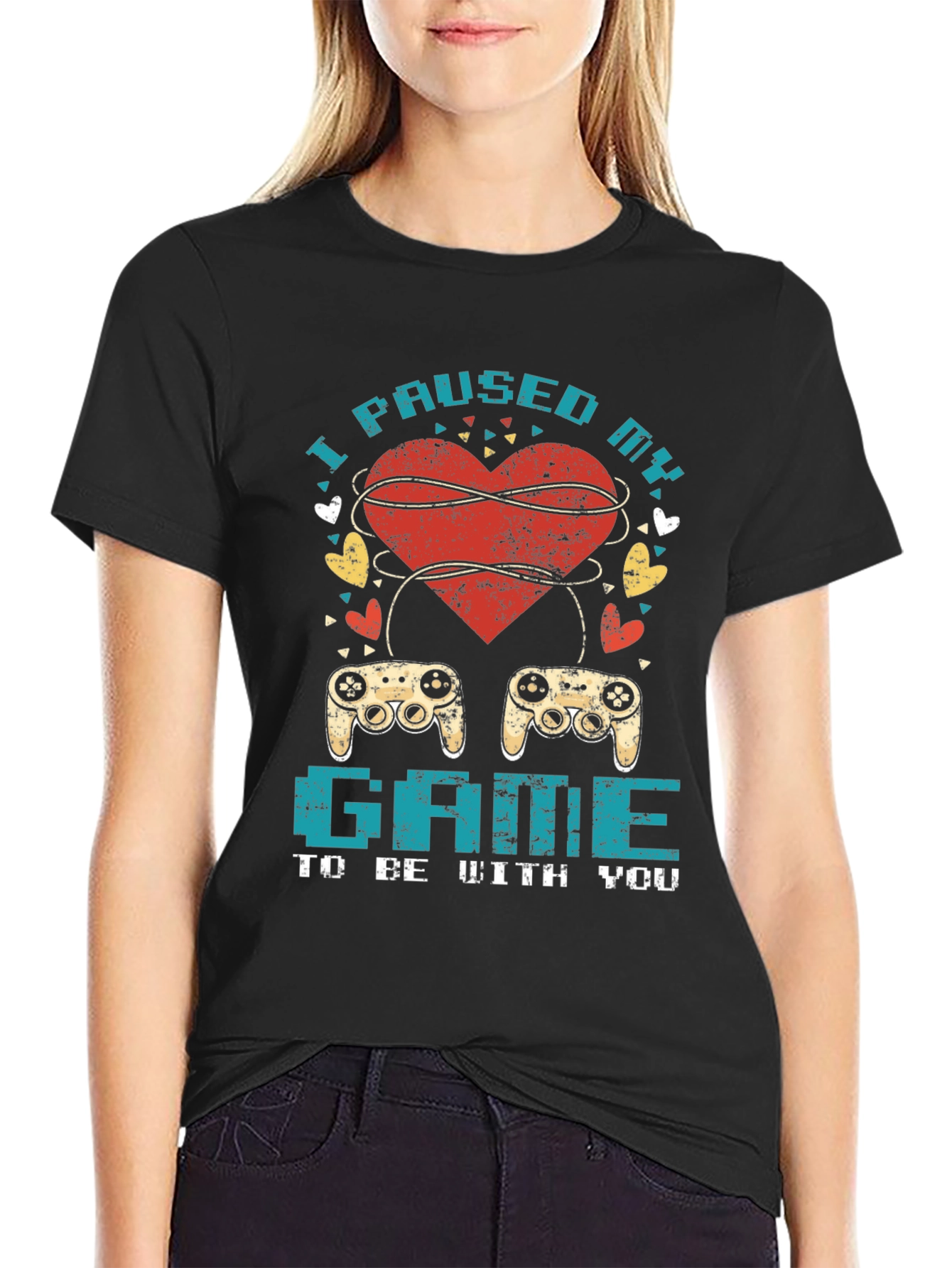I Paused My Game T-Shirt - Gamer Love