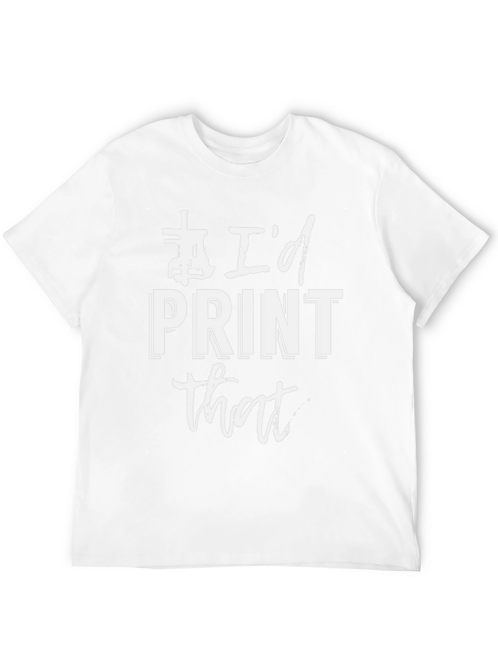 Id Print That - Black Graphic Tee