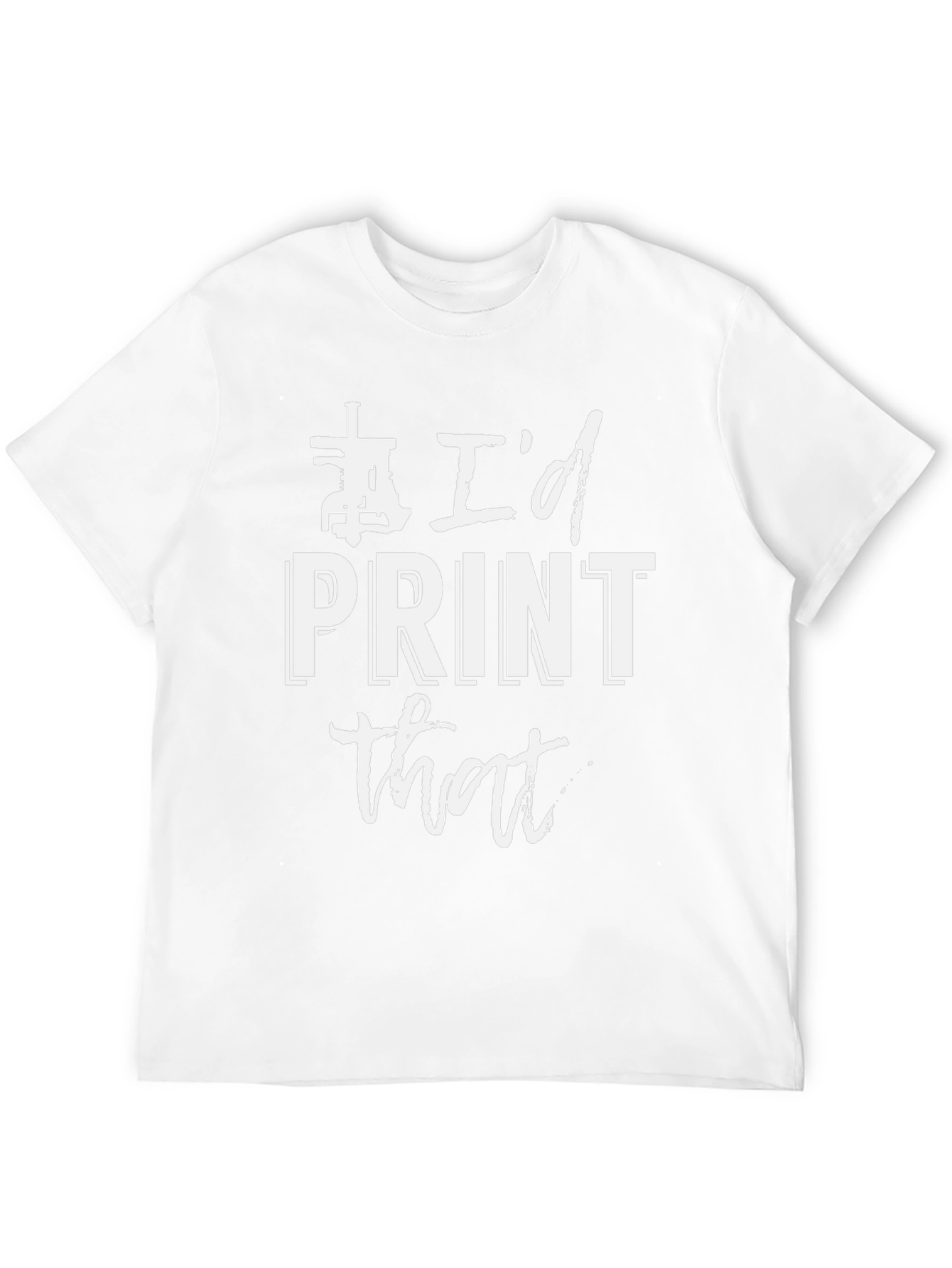 Id Print That - Black Graphic Tee