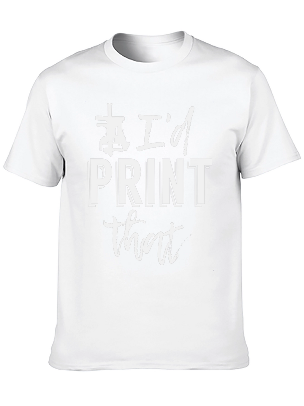 Id Print That - Black Graphic Tee