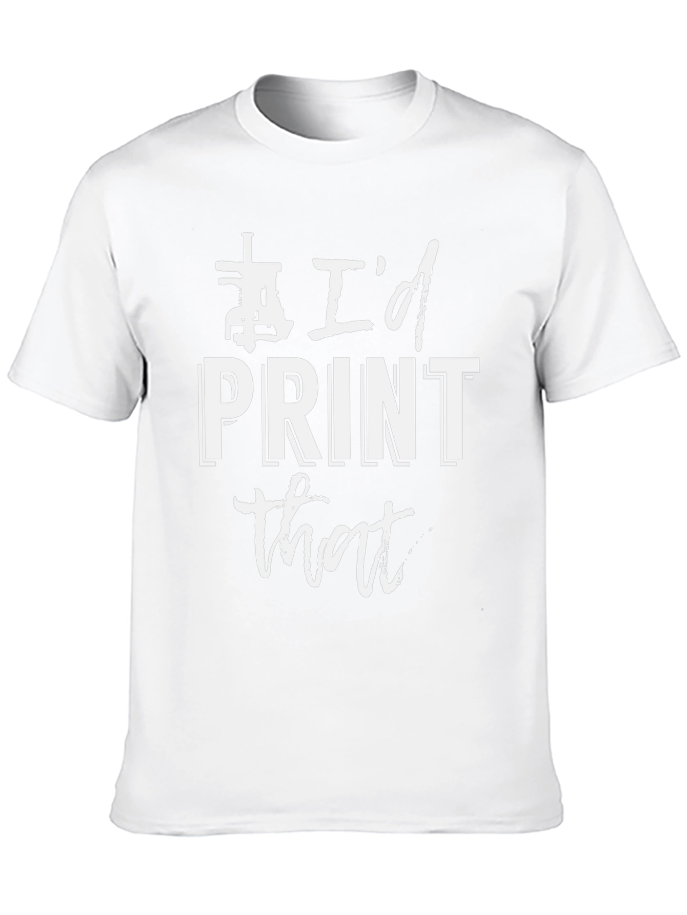 Id Print That - Black Graphic Tee