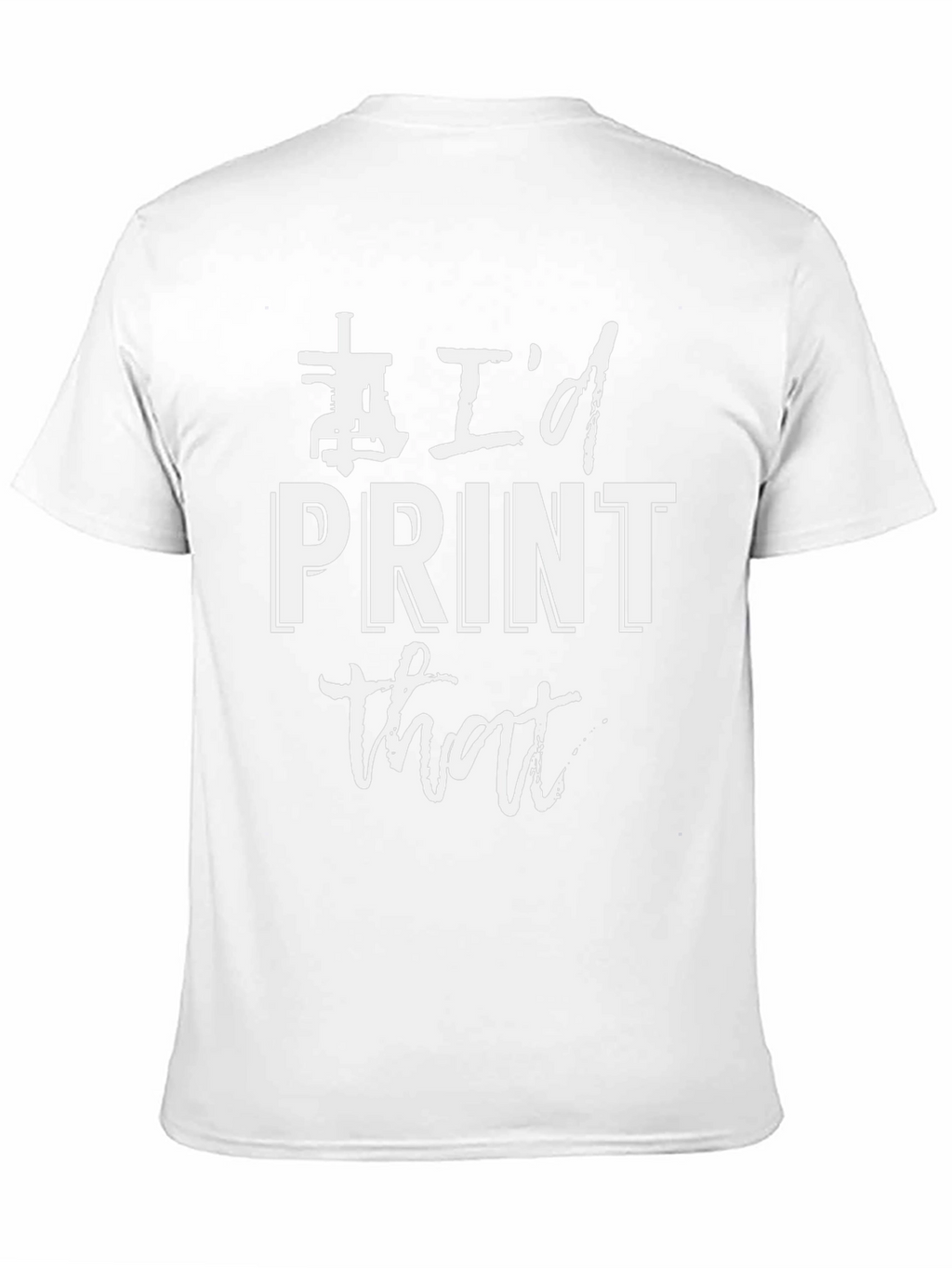 Id Print That - Black Graphic Tee