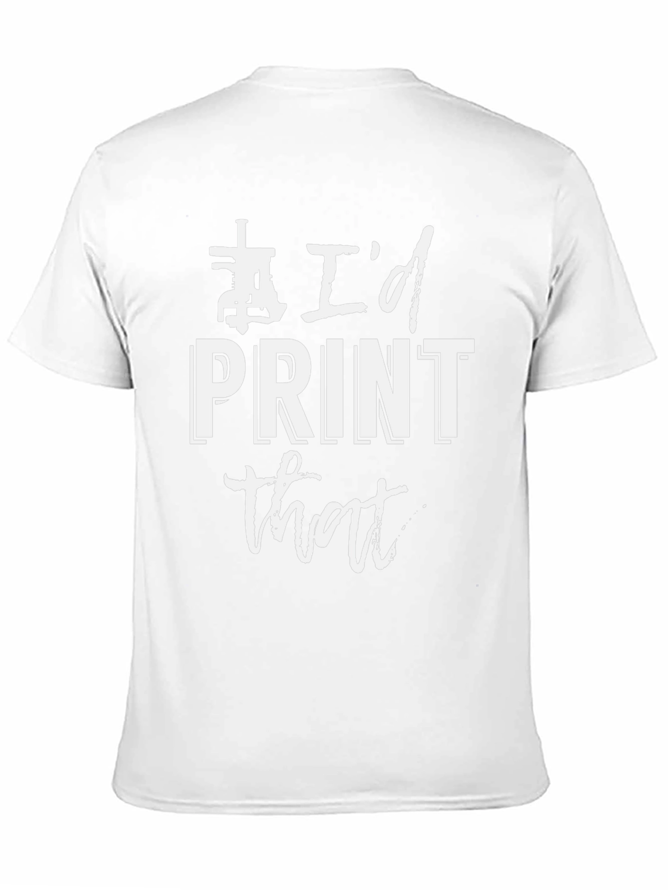 Id Print That - Black Graphic Tee