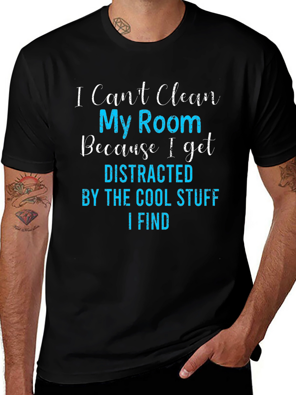 Funny Distracted By Cool Stuff T-Shirt