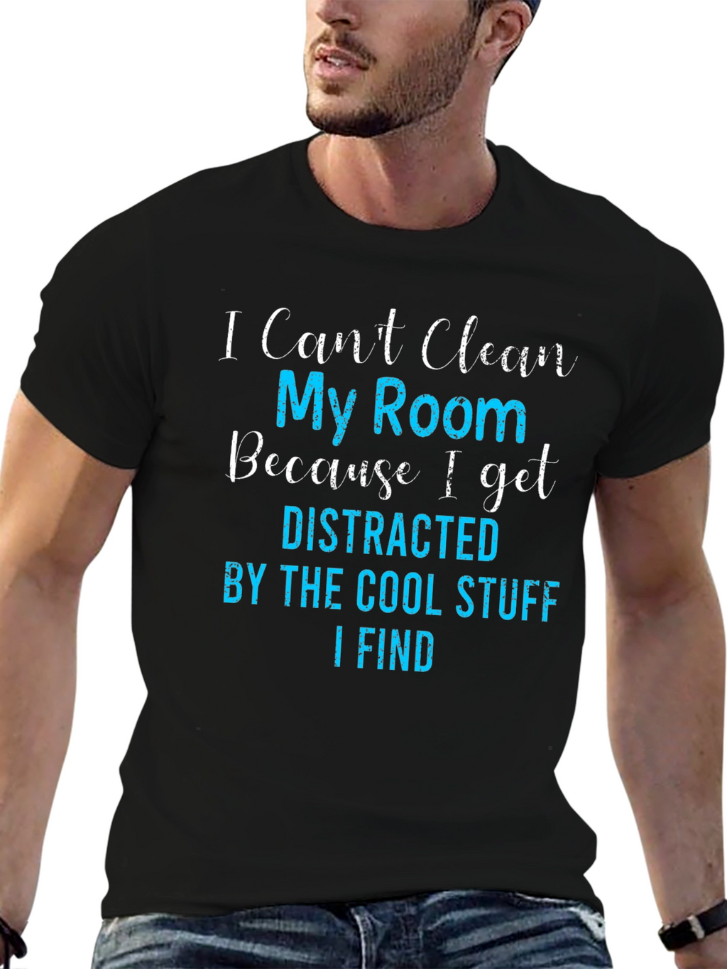 Funny Distracted By Cool Stuff T-Shirt