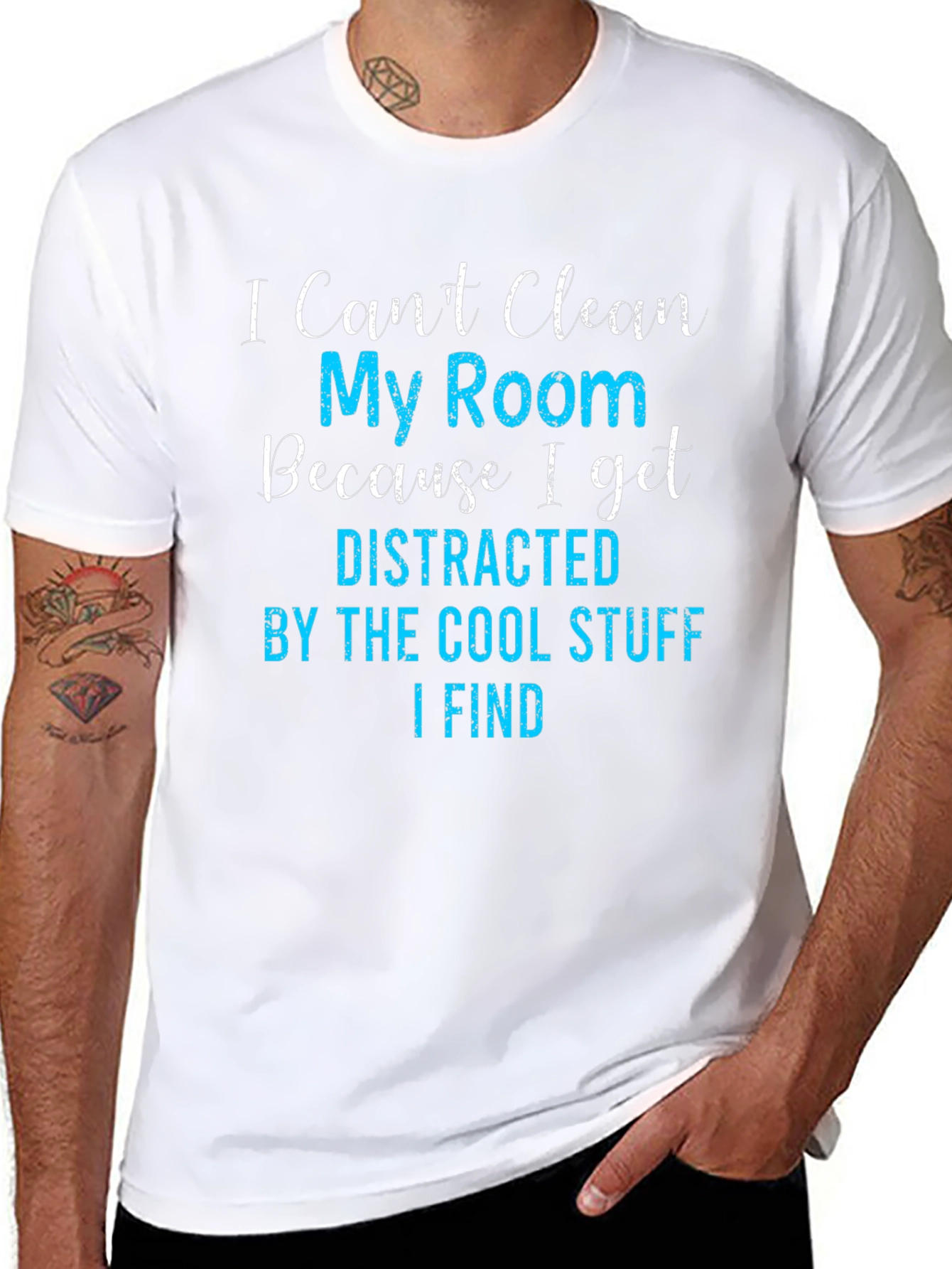 Funny Distracted By Cool Stuff T-Shirt